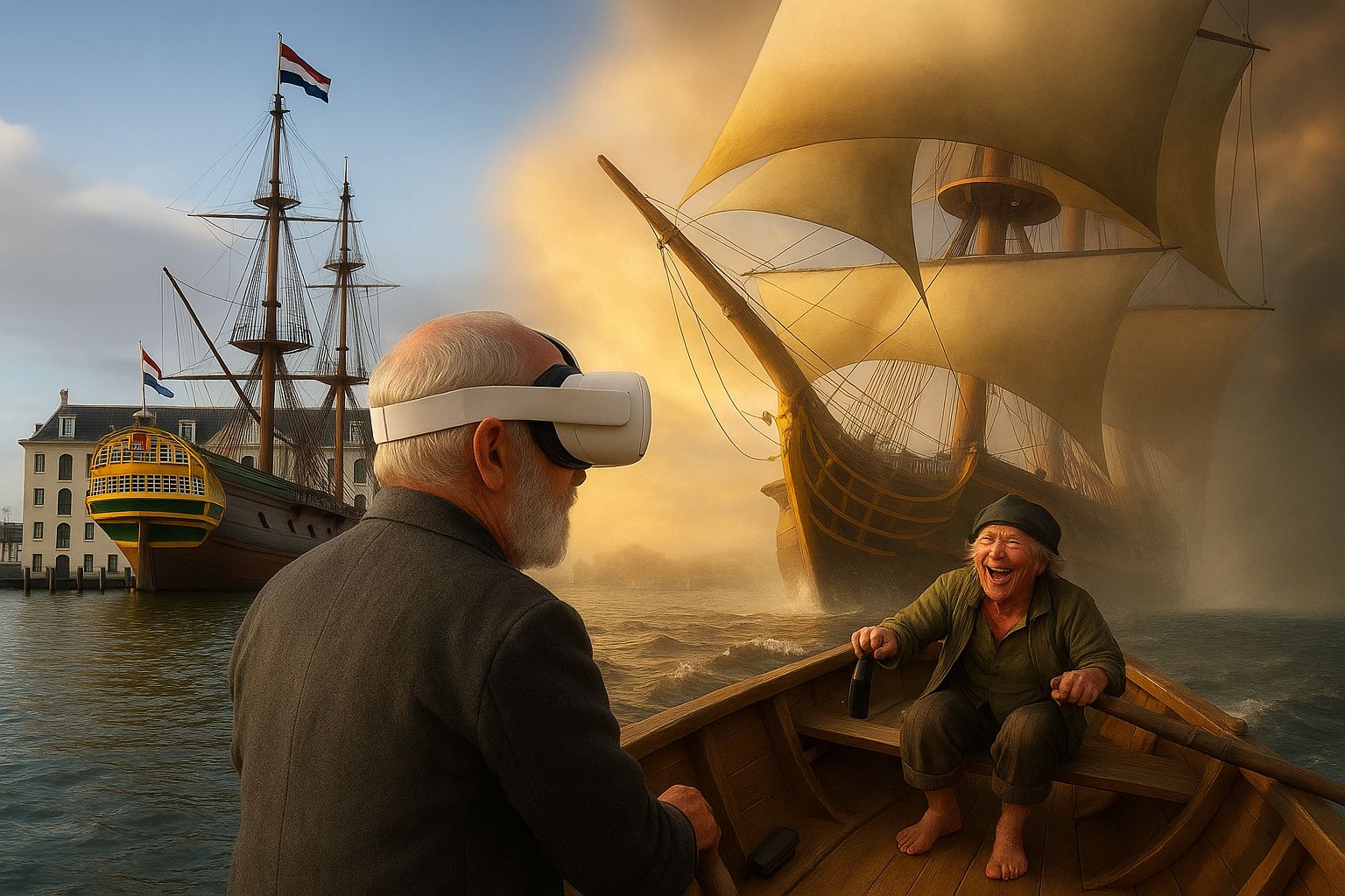 Scheepvaartmuseum_man met Vr bril_met Piet