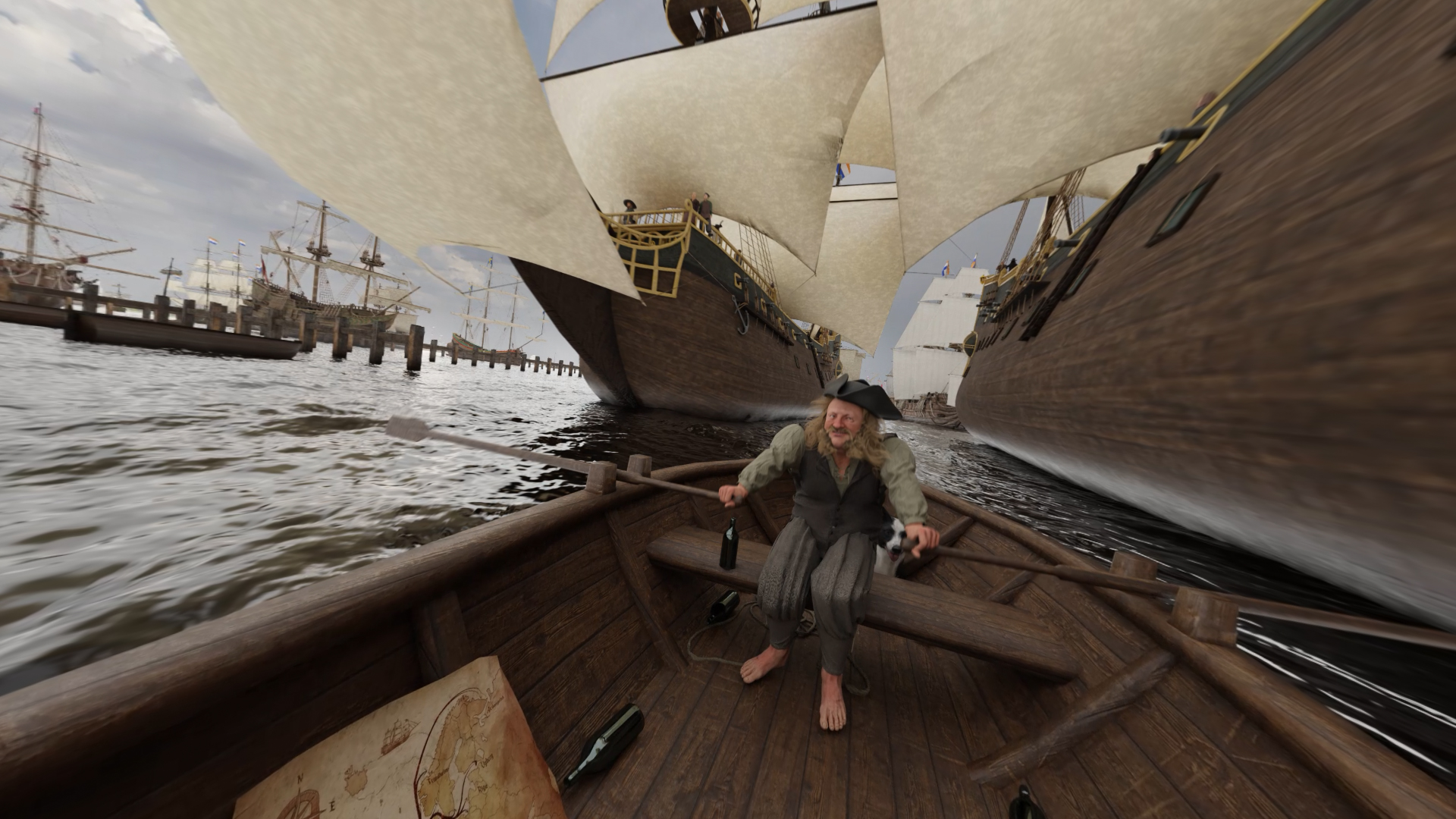 The harbor 400 years ago
