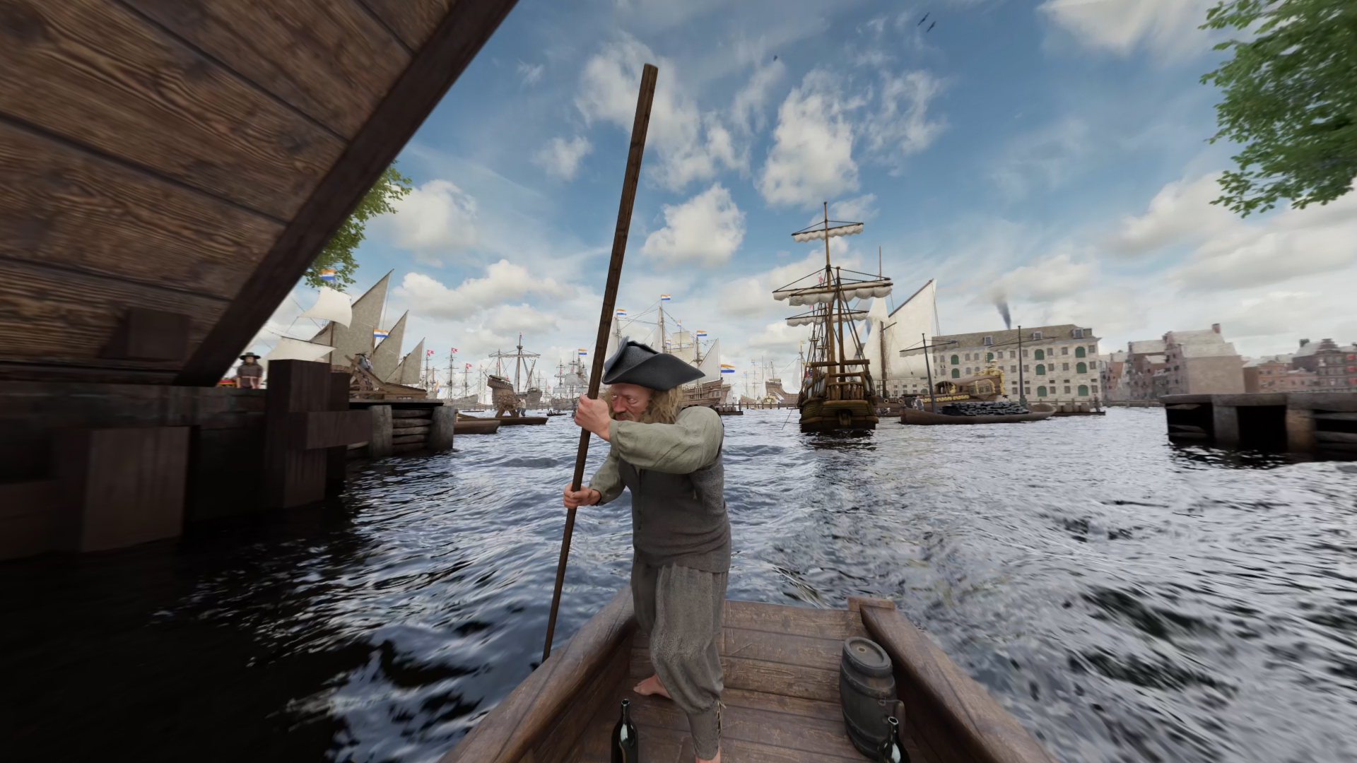 The harbor 400 years ago