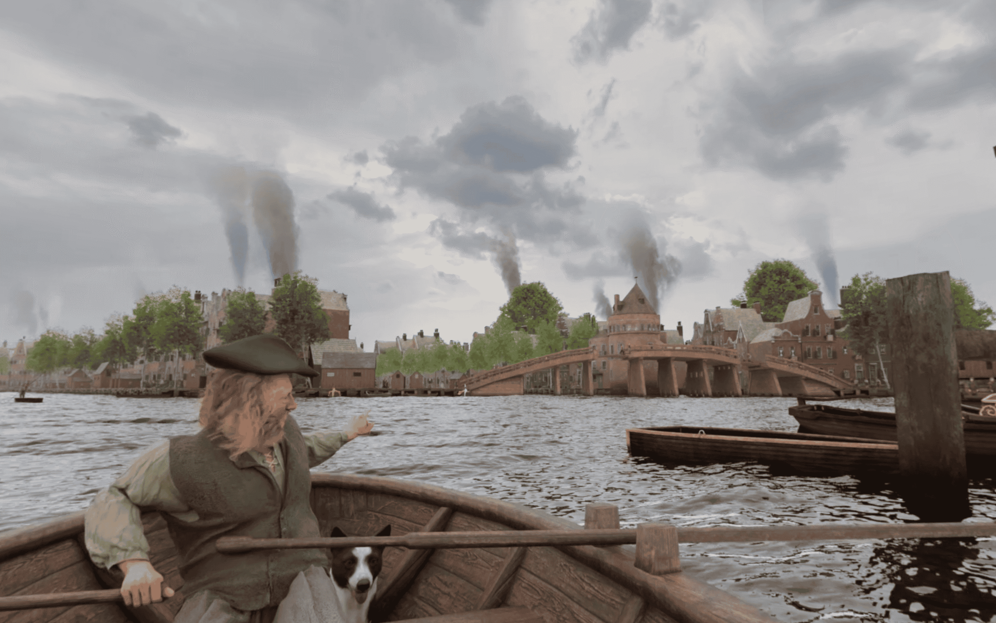 The harbor 400 years ago