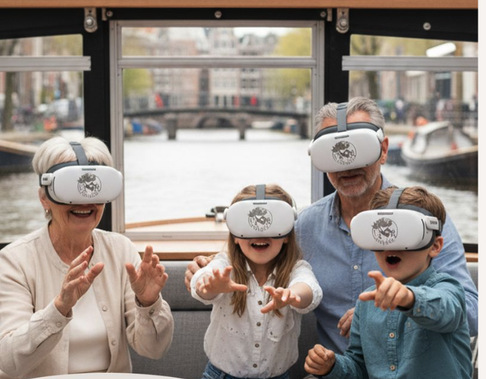 samen op het water en terug in de tijd met vr voyage